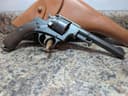 Photo of ANTIQUE (no PAL) CRISP Belgian Gov't Brevet Nagant 1878-86 Revolver in 9 mm .38 with Artillery Arsenal Marks (French / Swiss Style)