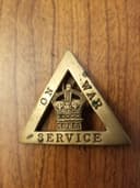 Photo of 1916 "On War Service" Badge
