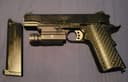 Photo of Kimber Custom 1911 style Full Metal GBB pistol.