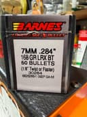 Photo of Barnes 7MM 168 gr. bullets