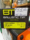 Photo of Nosler Ballistic Tip 7MM 140 gr. Bullets