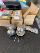 Photo of 3 door knobs ( coin turn lock)