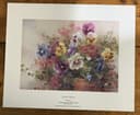 Photo of LENA LIU SIGNED LIMITED EDITION PRINT - POTTED PANSIES