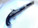 Photo of Authentic military flintlock pistol, converted to percussion