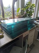 Photo of Heavy duty used GLASS SHELVES