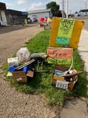 Photo of FREE Kneeling Chair Espresso Machine Fabric Remnants