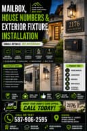 Photo of π¬π MAILBOX, HOUSE NUMBERS & EXTERIOR FIXTURE INSTALLS β 587-906-2595
