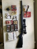 Photo of Traditions Buckstalker .50 cal with 3X9 scope + oodles of Triple 7 pellets, Hornady bullets with sabots, cleaning and lubricating supplies, etc,etc..