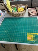 Photo of Olfa Cutting Mat 18x24 Quilting Patching Fabric Remnants Sewing Notions Patterns Books