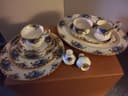 Photo of Royal Albert Moonlight Rose, 8 placesettings, platter, salt&pepper, cream&sugar, regal tray, $60 and up, please read ad description.
