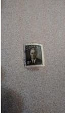 Photo of Vintage King George VI 2 cent 1951 Canadian Stamp Used $5