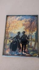 Photo of 1934 Brass 5x4 Convex Bubble Glass Frame w/ Vintage Print $20
