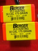 Photo of Berger .30 Caliber 175-grain VLD Hunting