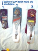 Photo of 3 Wood working Bench Planes(2 Stanley 9-3/4,and 1 small Plane)