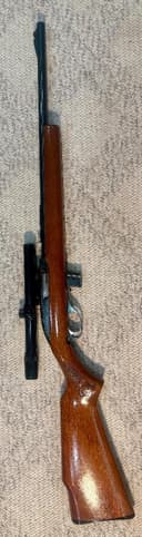 Photo of Marlin-made Glenfield Model 70 semi-auto .22 & Scopr