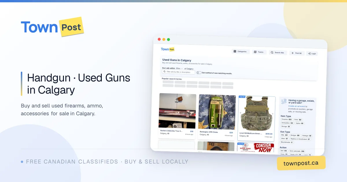 22 · Used Guns in Calgary · TownPost