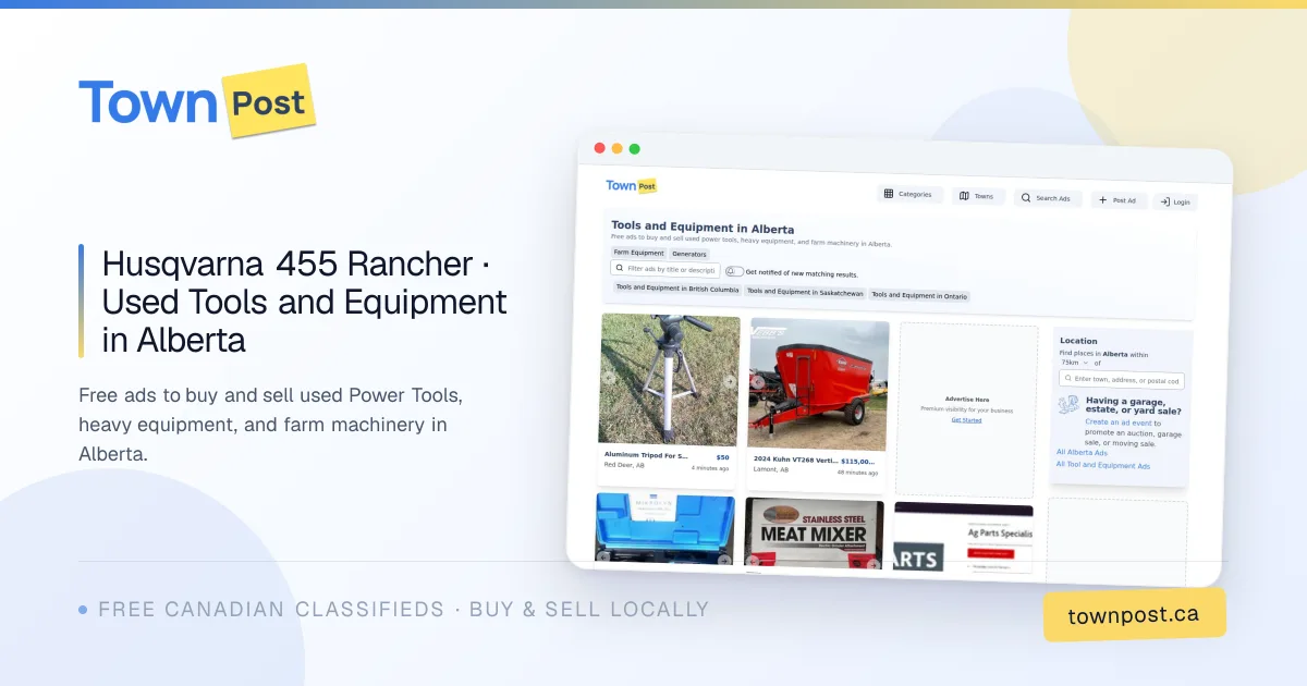 Used Tools and Equipment in Alberta · TownPost