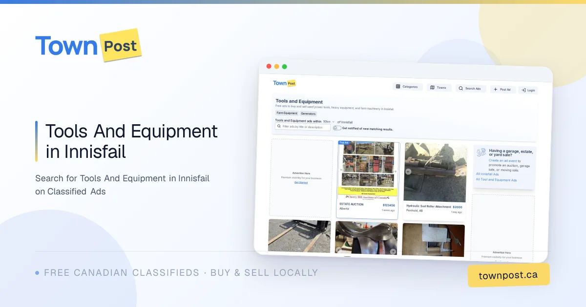 Tools And Equipment in Innisfail · TownPost